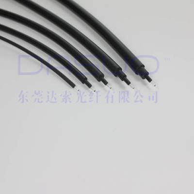 Single core covered plastic optical cable