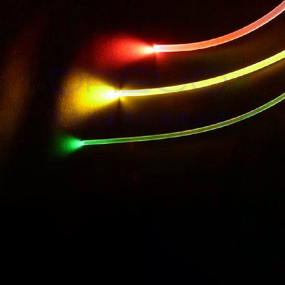 Super bright optical fiber guide strip